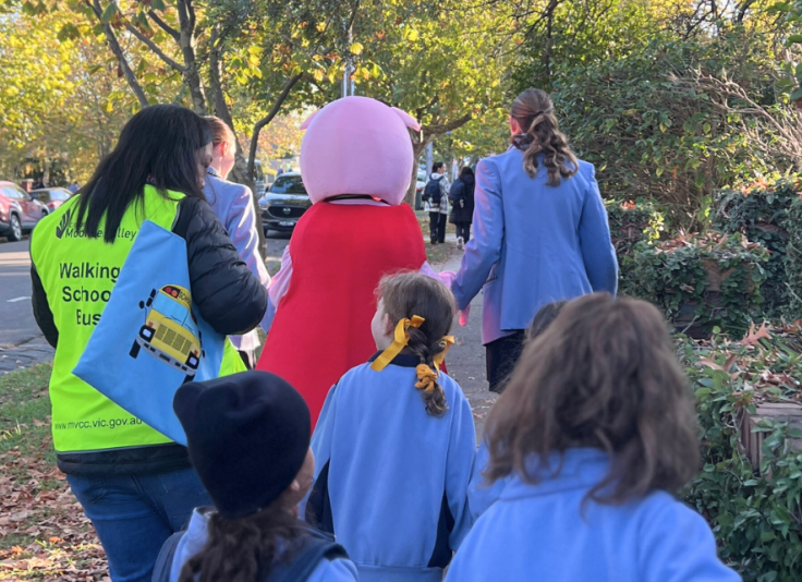 News Heading National Walk Safely to School Celebration